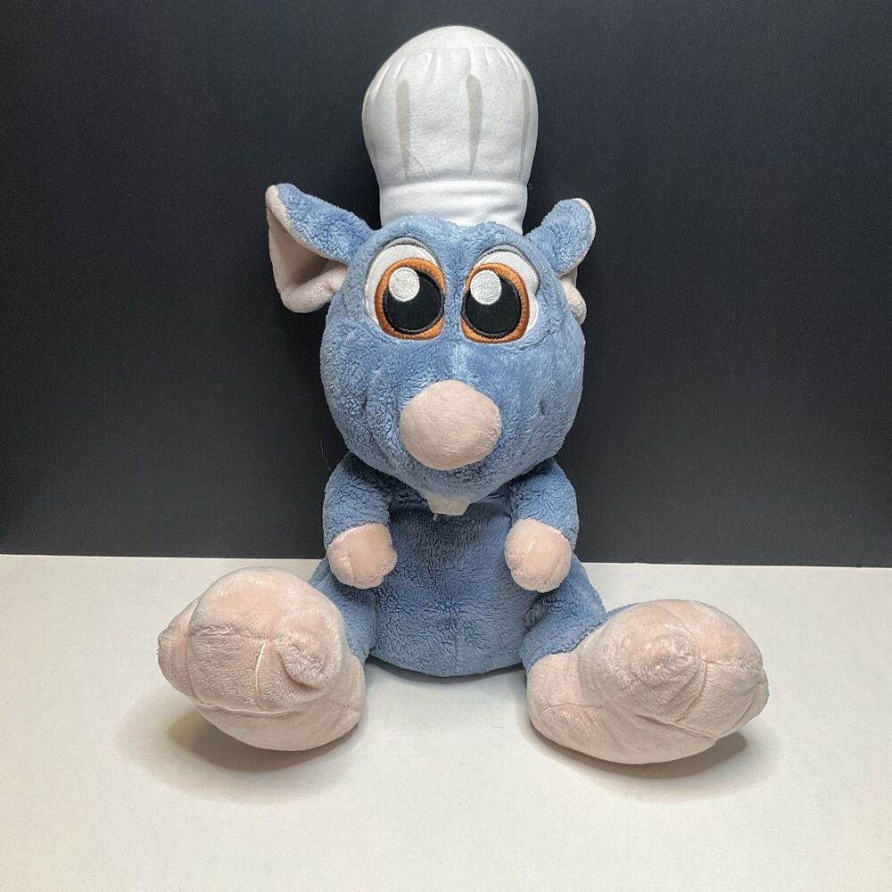 Disney Parks Ratatouille Remy Chef Big Feet Plush 13” Pixar Stuffed Animal